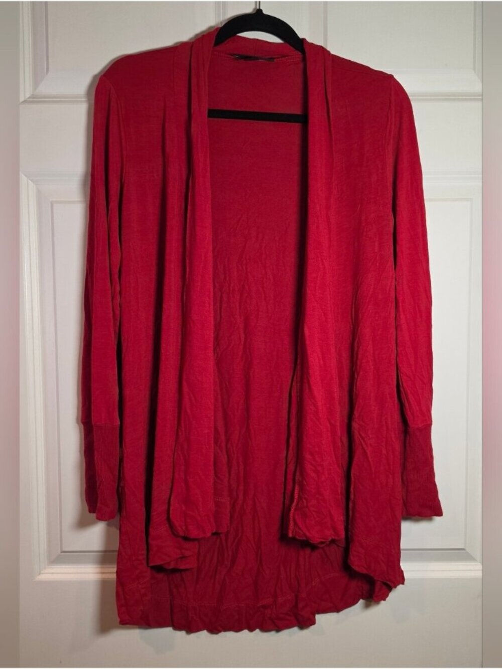 INC International Concepts Women's Open-Front Cardigan Sweater - Red M